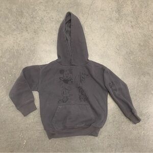 GAP Dark Gray Hoodie with Cartoon Characters